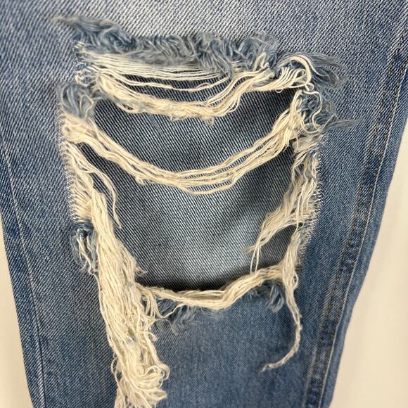 We the Free Maggie Ripped Crop Straight Leg Jeans, size 27 - Picture 2 of 8